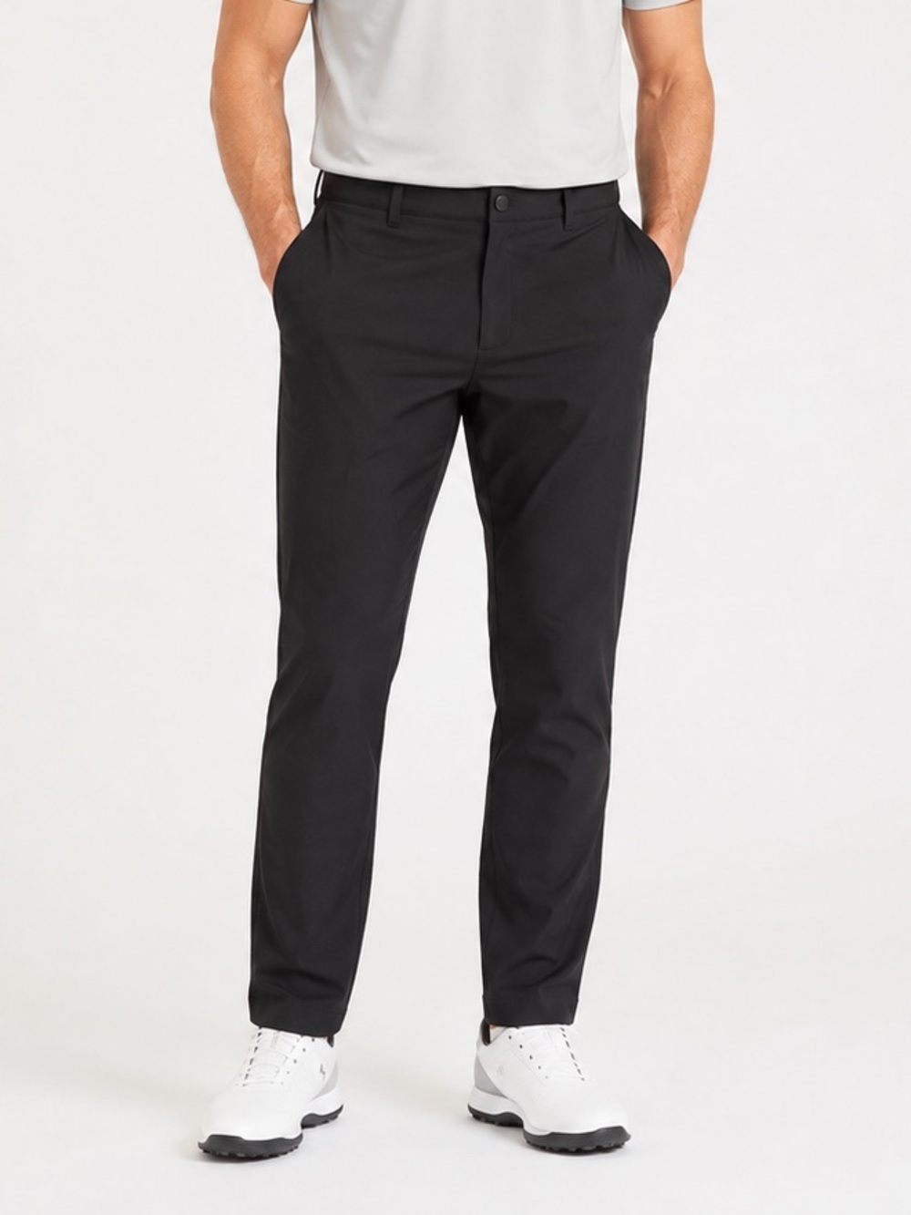 PUMA Men’s Golf Pants Black Stretch Performance Flat Front 38x30 Approx Travel